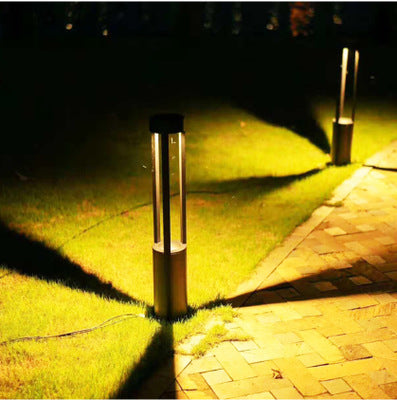 Modern Vertical LED Bollard Light for Garden