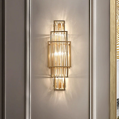 Crystal Stainless Steel LED Wall Lamp