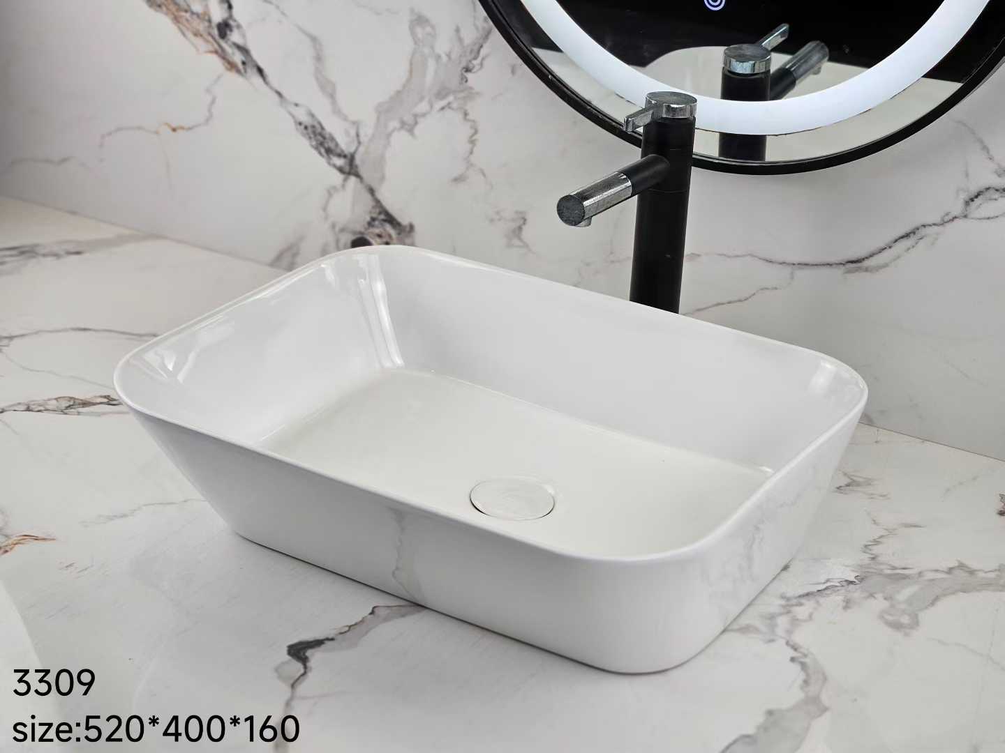Compact Ceramic Bathroom Sink