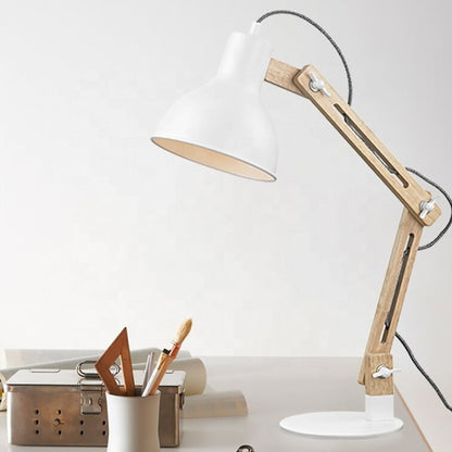 Nordic Wooden Square Bedside Lamp