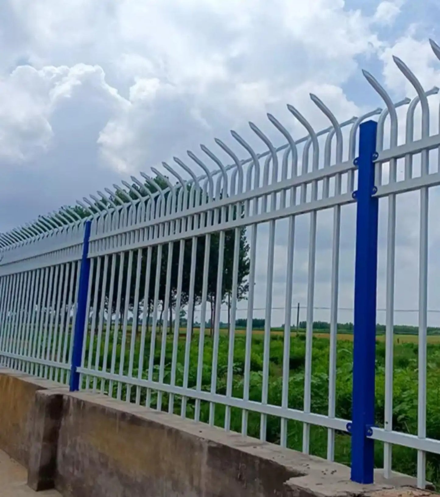 Sturdy Outdoor Courtyard Iron Garden Fence