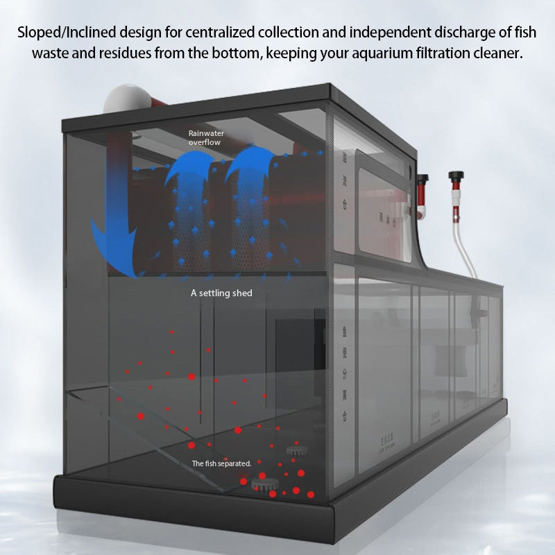 Modern Ultra White Aluminum Alloy Fish Tank