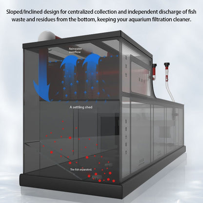 Modern Ultra White Aluminum Alloy Fish Tank