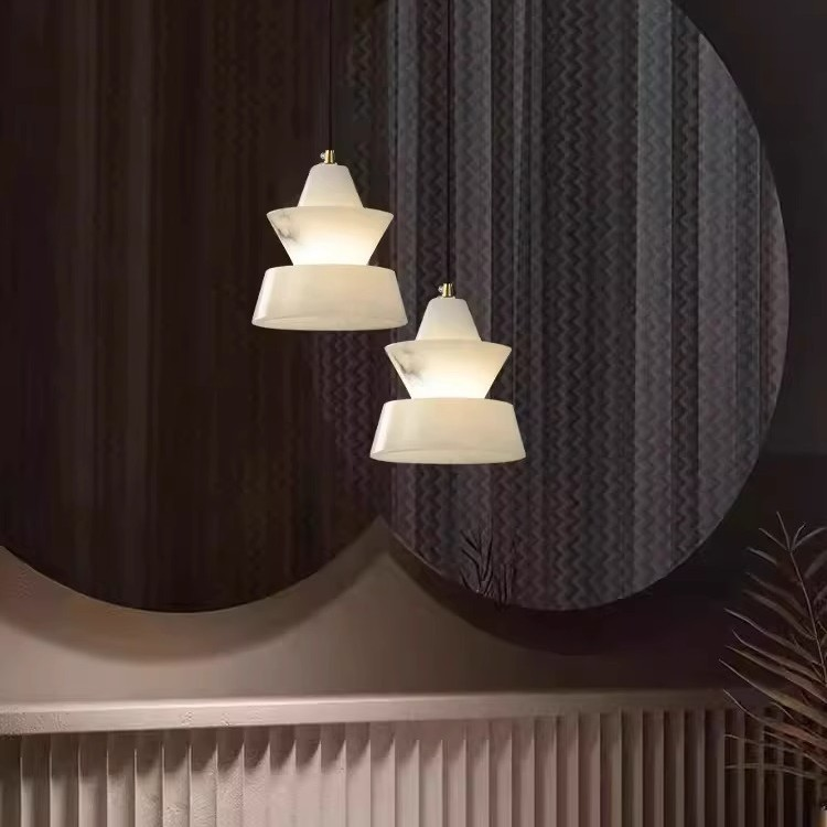 Home Decor Marble Alabaster Pendant Light