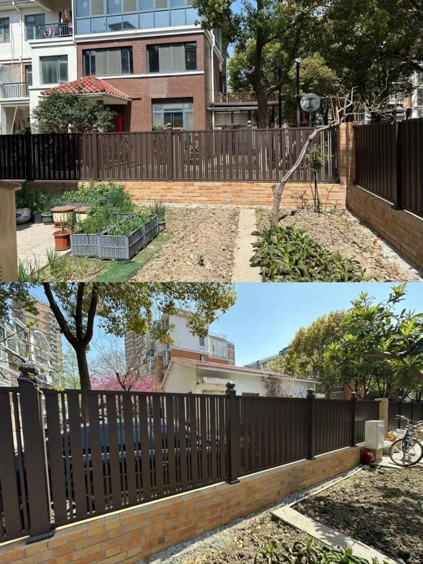 Lightweight Easy-Install Aluminum Garden Fence