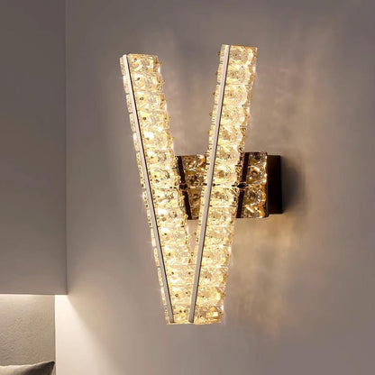 Elegant Modern LED Crystal Wall Lights