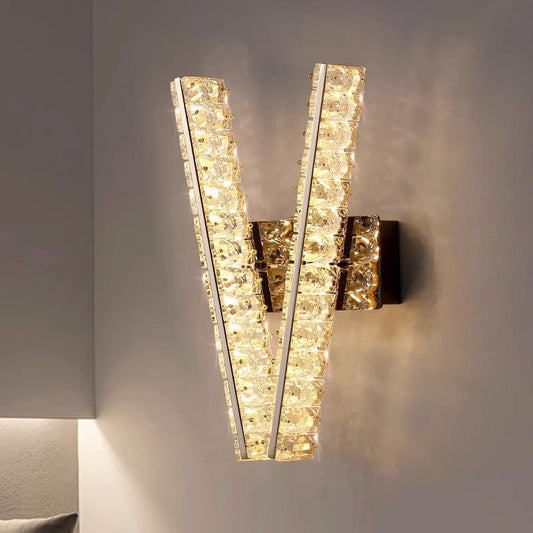 Elegant Modern LED Crystal Wall Lights
