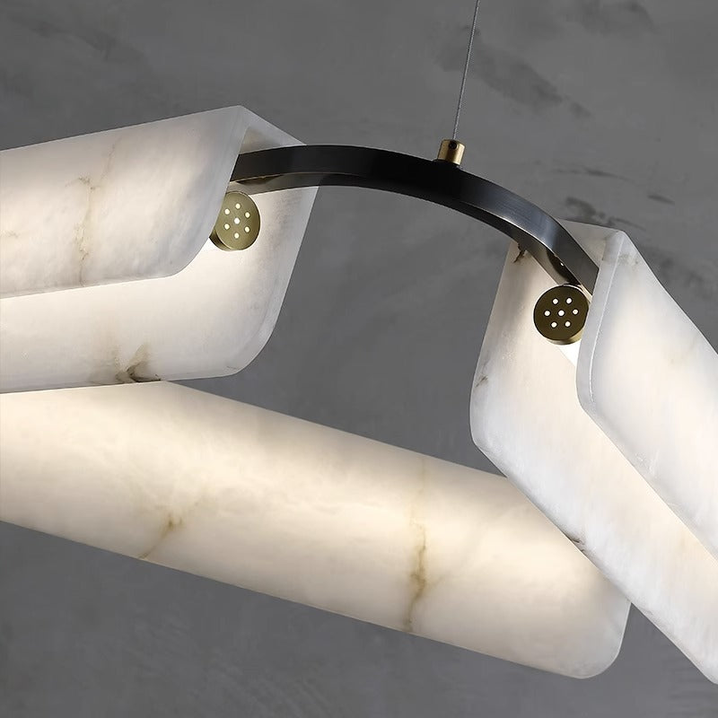 Vintage Alabaster Chandelier