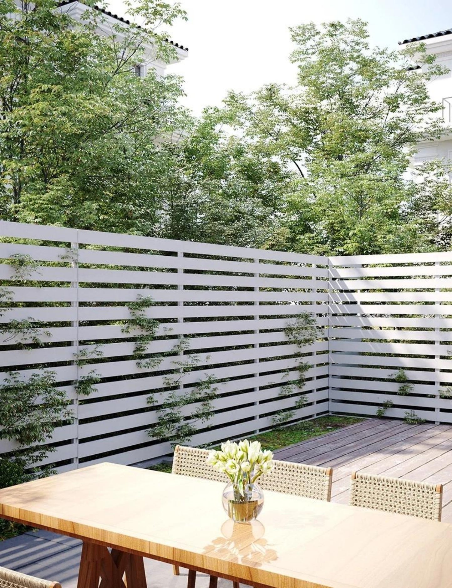 Heavy-Duty Anti-Scratch Stainless Steel Garden Fence