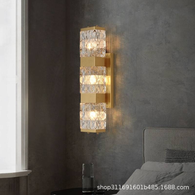 Gold Crystal Luxury LED Wall Lamp