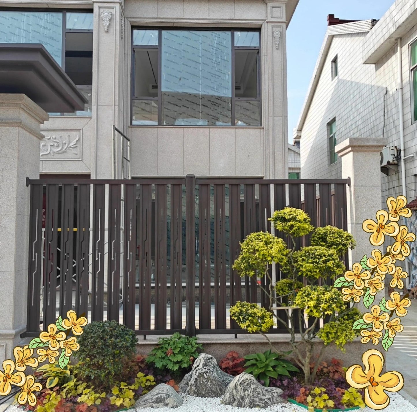 Elegant Durable Home Stainless Steel Garden Fence