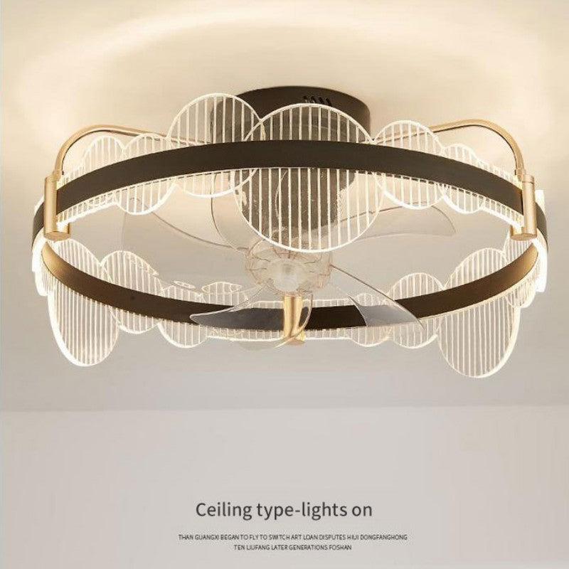 Modern Fan Chandelier LED