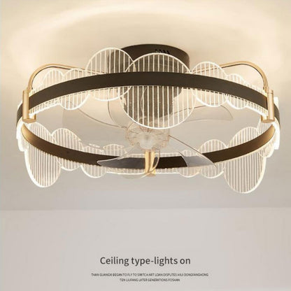 Modern Fan Chandelier LED