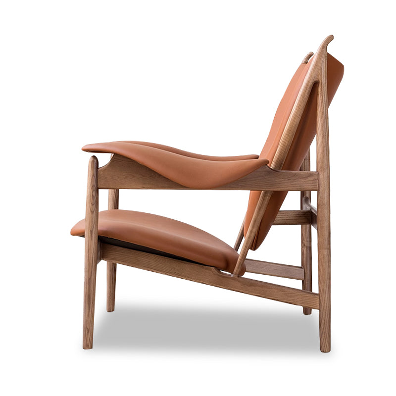 Antikveca Dezajno Chieftain Ledo Lounge Sofa Seĝo