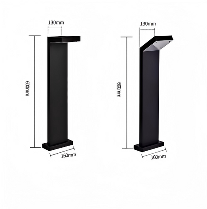 Modern Square LED Bollard Light for Garden