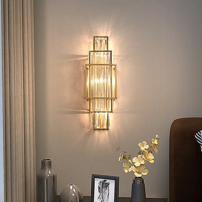 Crystal Stainless Steel LED Wall Lamp
