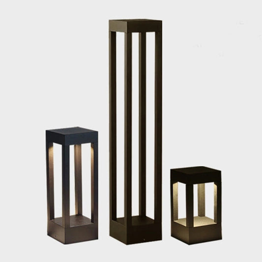 Modern Square LED Bollard Light for Garden
