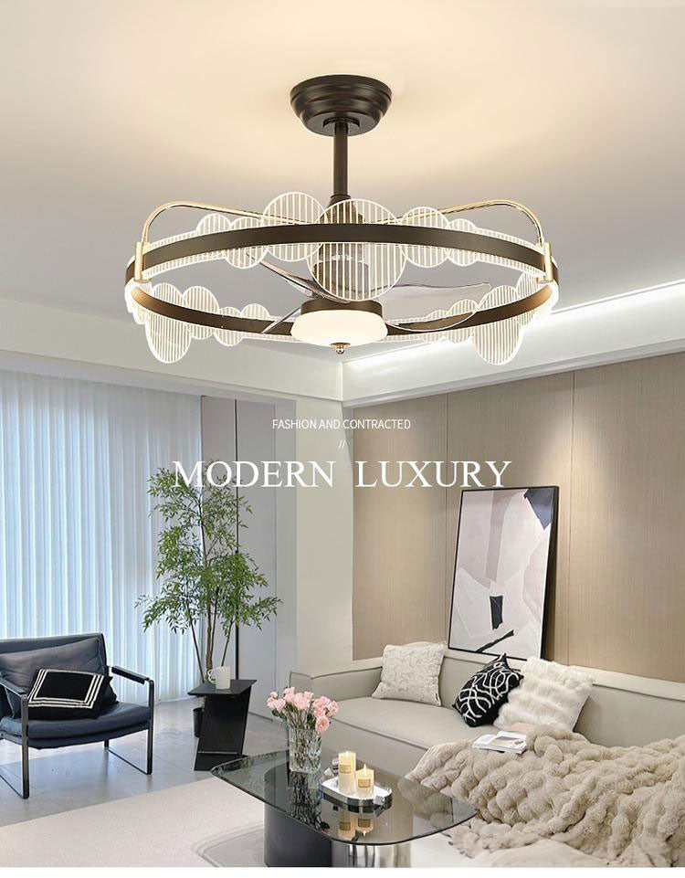 Contemporary Smart Fan Light