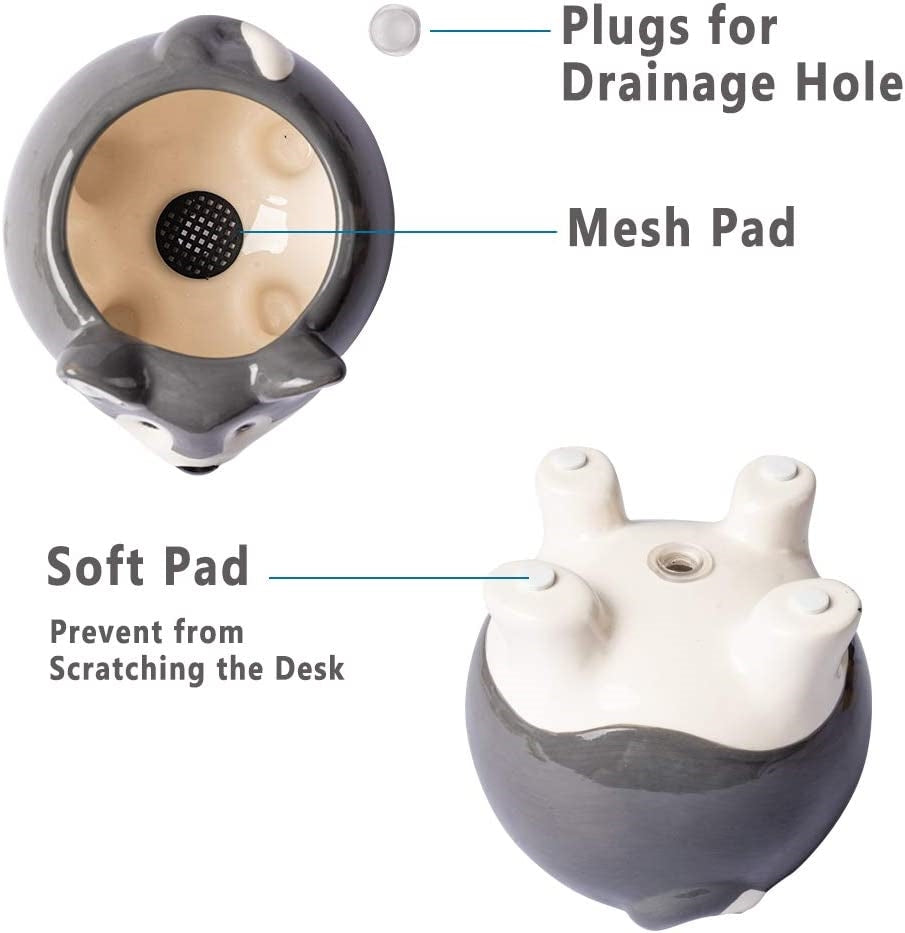 Mini Doggy Shape Succulent Ceramic Plant Pot