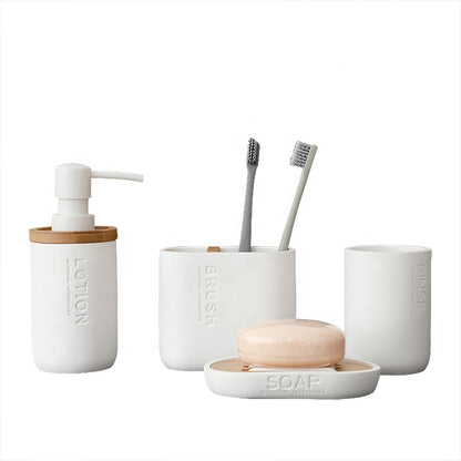 4 Piece Bathroom Accessories Set