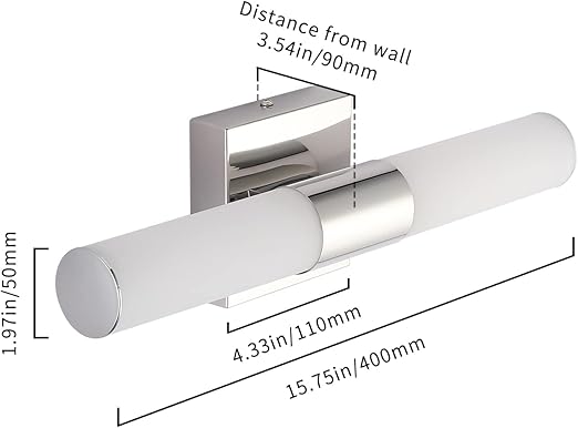 Silver Acrylic Aluminum LED Wall Lamp