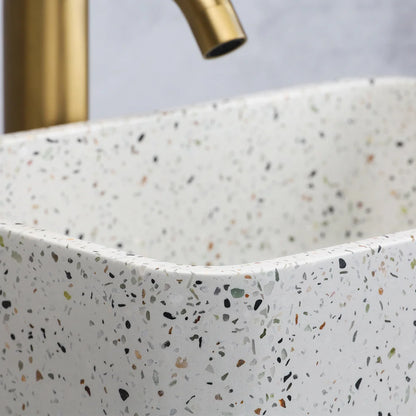 White Terrazzo Wash Hand Basin