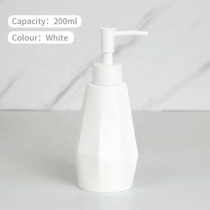 Бутылка-дозатор для жидкого мыла объемом 200 мл с ручным насосом