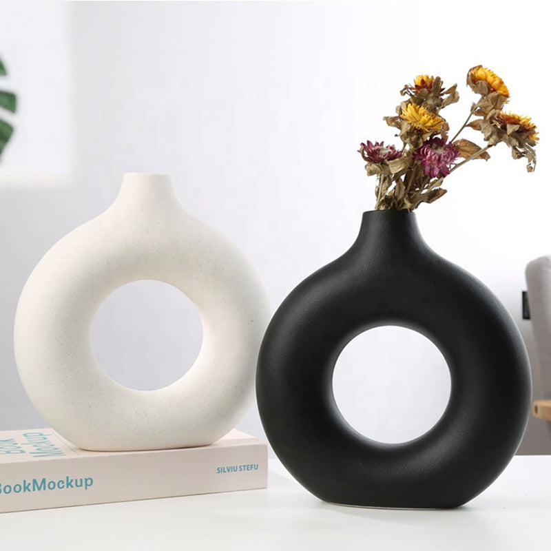 Nature Nordic Porcelain Circle Ceramic Vase