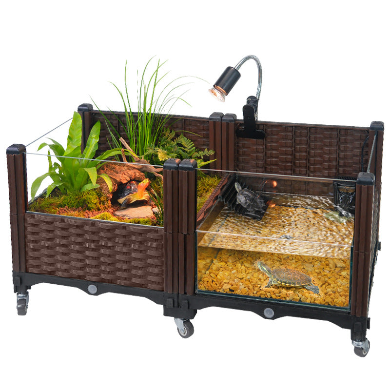 Large Landscape Glass Ecological Turtle Tank