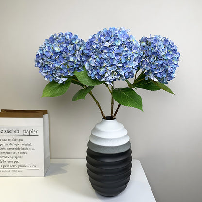 Simulated Hydrangea With Long Branches And Four Leaves