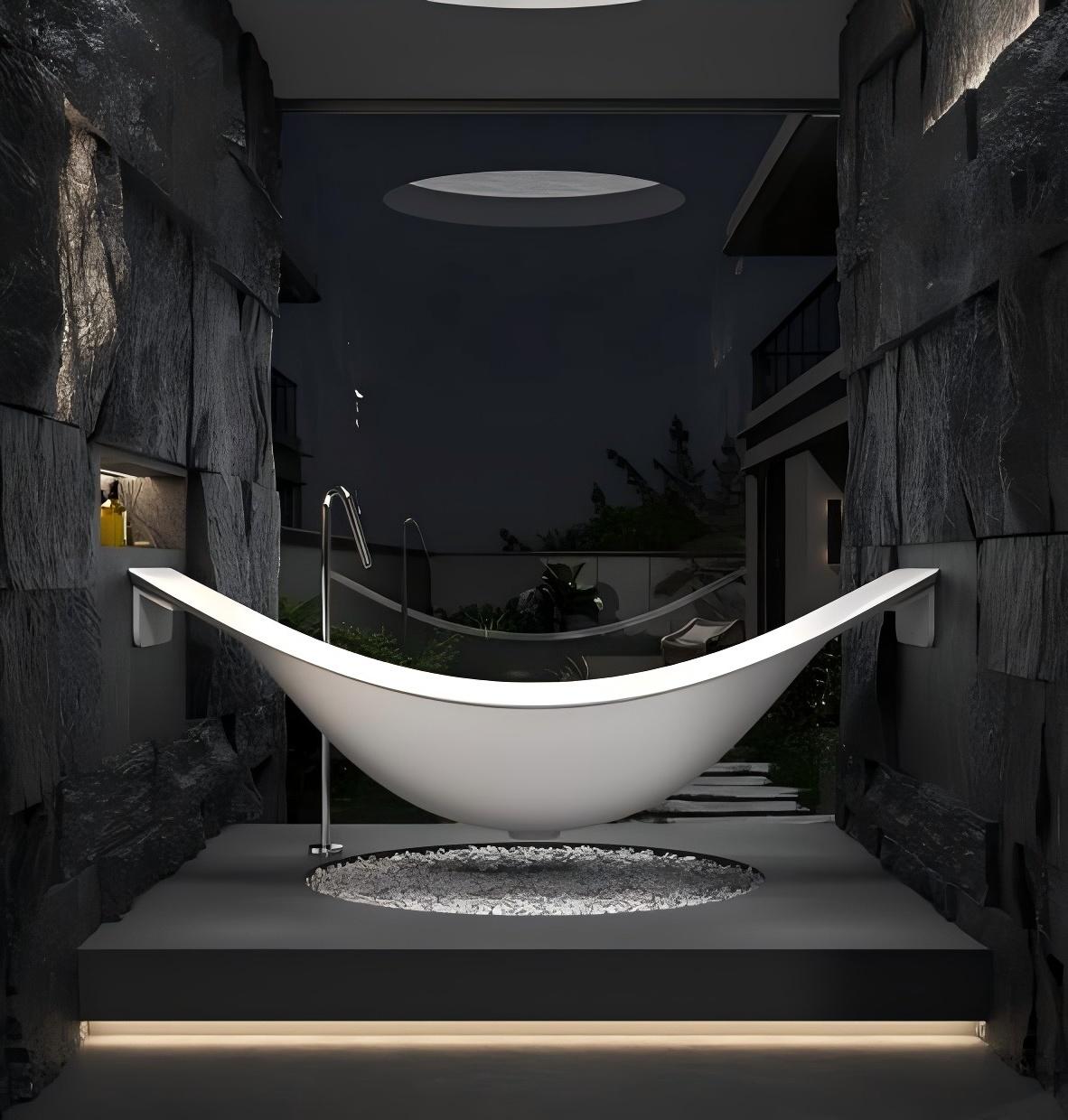 Composite Material Hammock Bathtub