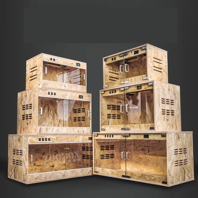 Glass Reptile Terrarium Square Vivarium Enclosure