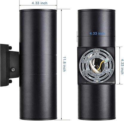 Black 10W Aluminum LED Wall Lamps