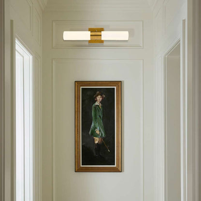 Matte Golden White Glass Wall Sconces