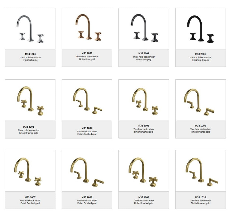 Смеситель для раковины с горячей и холодной водой в ванной комнате