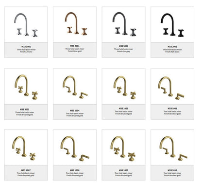 Смеситель для раковины с горячей и холодной водой в ванной комнате