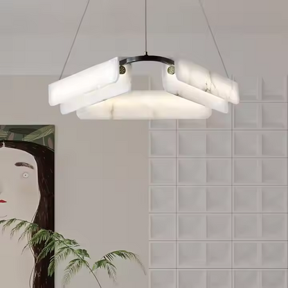 Vintage Alabaster Chandelier