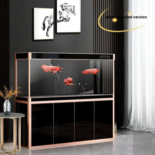 Smart Aluminum Alloy Ultra White Glass Fish Tank