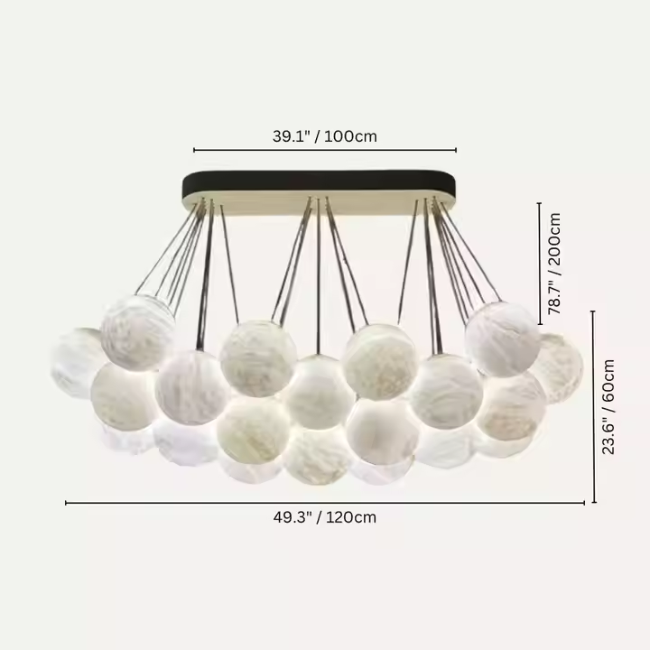 Alabaster Bubble Light