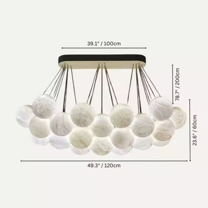 Alabaster Bubble Light