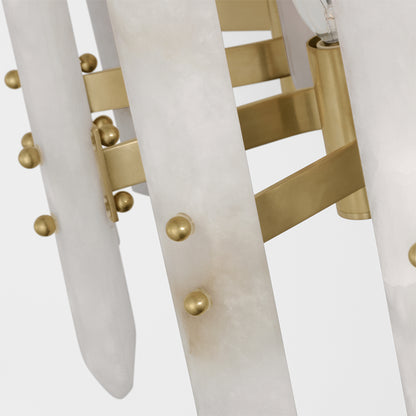 Alabaster Chandelier for Restaurant Lighting