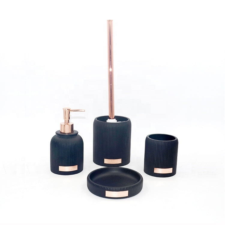 Набор аксессуаров для ванной комнаты из смолы