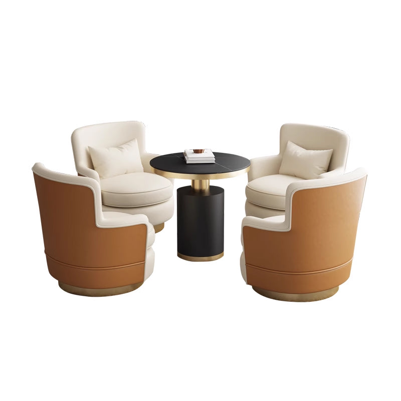 Leather Or Fabric Single Sofa