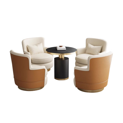 Leather Or Fabric Single Sofa