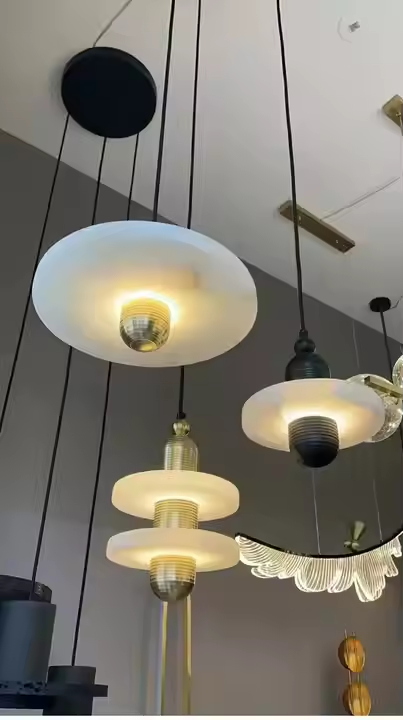 Natural Alabaster Chandelier