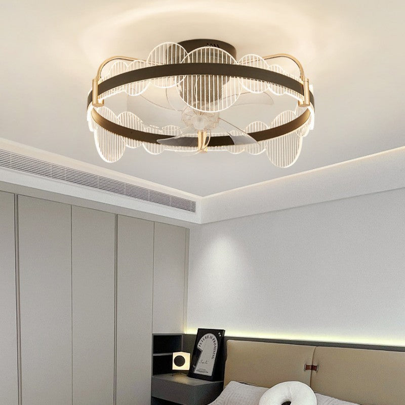Modern Fan Chandelier LED