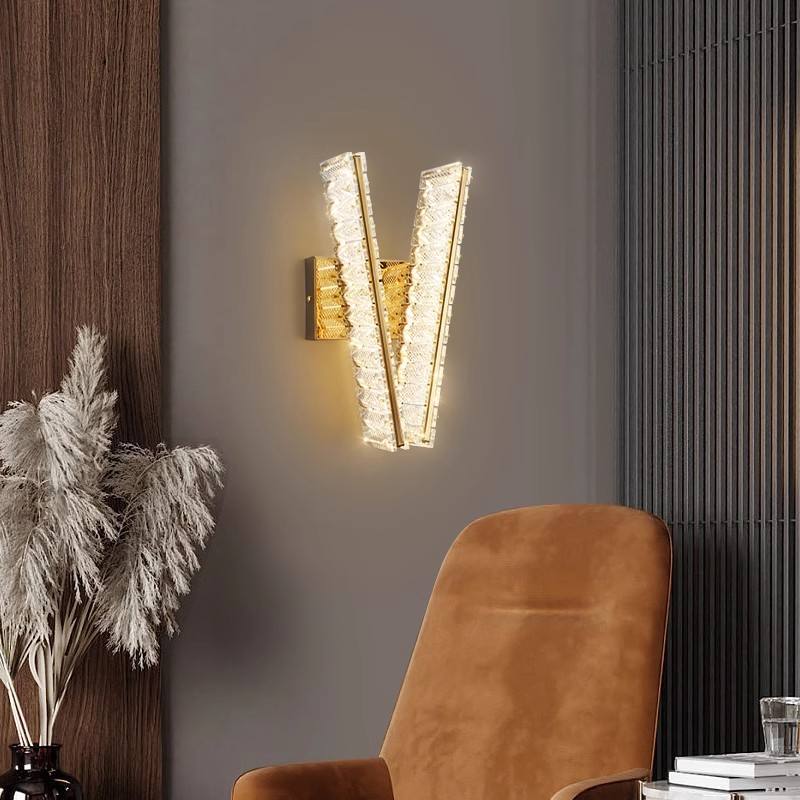 Elegant Modern LED Crystal Wall Lights