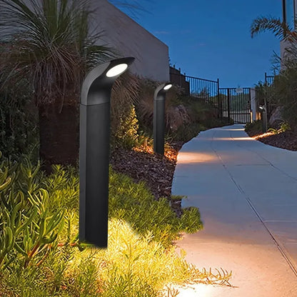 Curved LED Bollard Light for Outdoor Garden