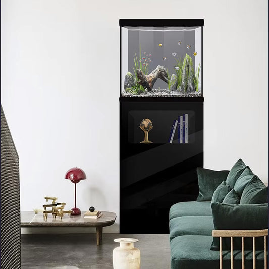 Modern Luxury Wood Glass Floor-standing Aquarium