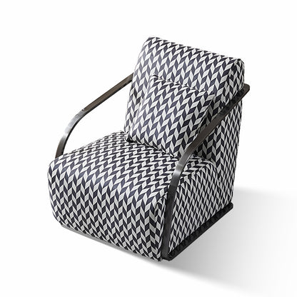 Comfortable Armchair Houndstooth Single Sofa